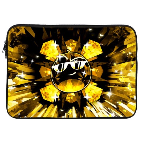 Team Melone Dunkel Gold Neopren Tablet- bzw. Laptophülle