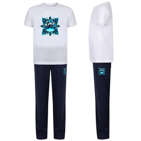 Team Melone Dunkel Diamant Kinder Pyjama