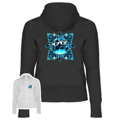Team Melone Dunkel Diamant Basic Zipped Hoodie women