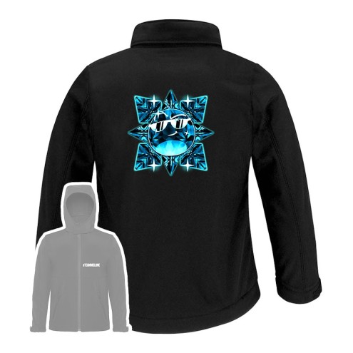 Team Melone Dunkel Diamant Softshell Jacke