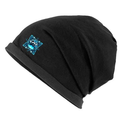 Team Melone Dunkel Diamant Beanie Mütze mit Fleece