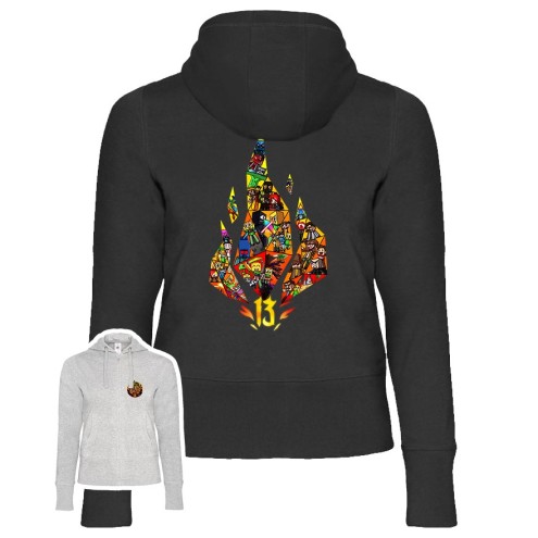 13 Jahre Design Basic Zipped Hoodie women
