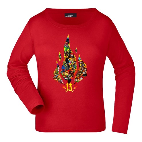 13 Jahre Design Baumwoll Langarm Shirt women