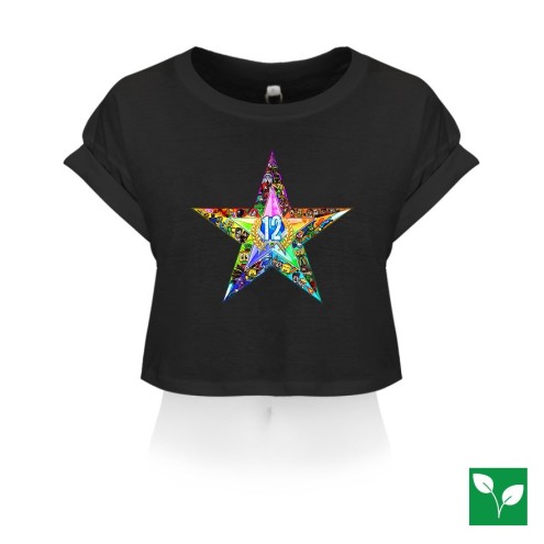 12 Jahre Design Organic Crop T-Shirt women