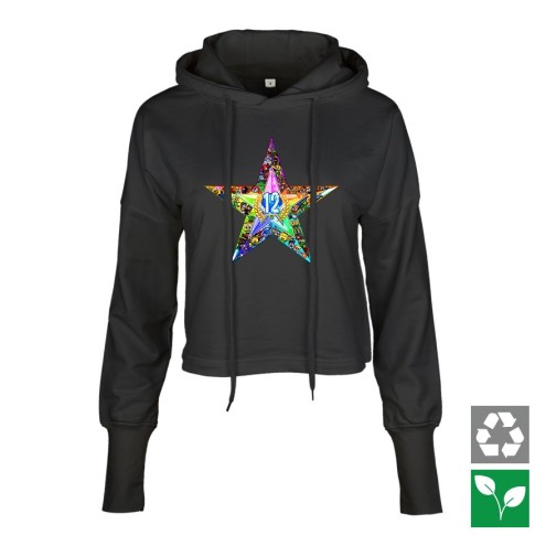 12 Jahre Design Cropped Hoodie women