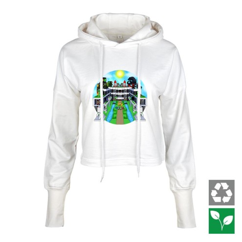 Galaktus Cropped Hoodie women