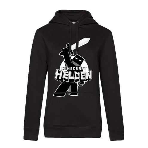 Felpa con cappuccio Heroes white Premium donna