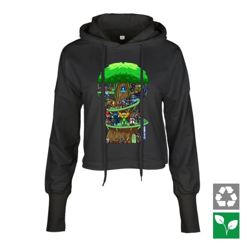 Pandora Cropped Hoodie women