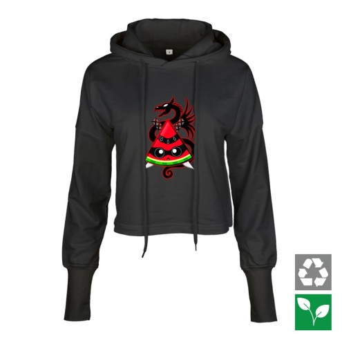 Saftig Ninja Cropped Hoodie women