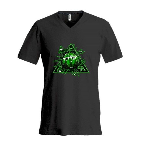 Team Melone Dunkel Illuminati Premium V-Neck T-Shirt