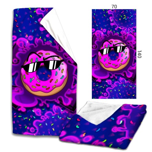 Team Melone DONUT Microfaser Badetuch