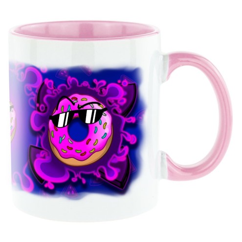 Team Melone DONUT Bi-Color Tasse pink