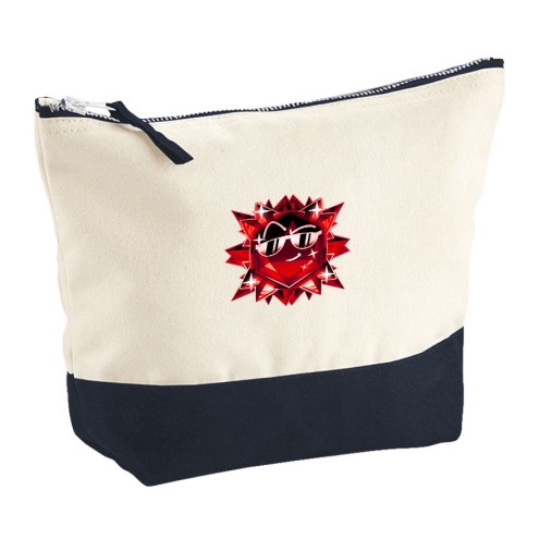 Team Melone Dunkel Rubin Kosmetik-Tasche / Kulturbeutel