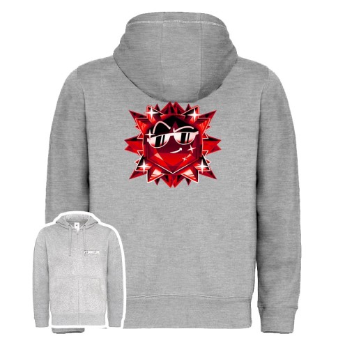Team Melone Dunkel Rubin Basic Zipped Hoodie