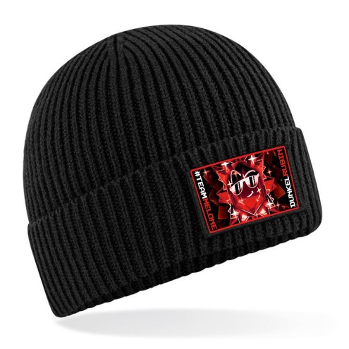 Team Melone Dunkel Rubin Strick-Mütze/-Haube