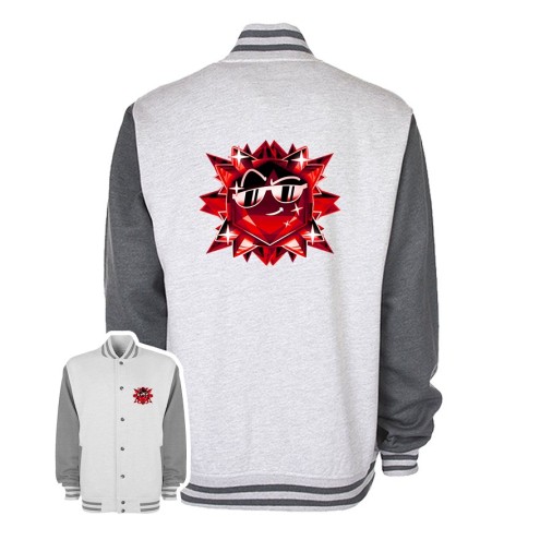 Team Melone Dunkel Rubin College Jacke