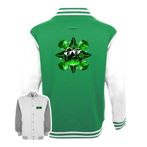 Team Melone Dunkel Smaragd College Jacke