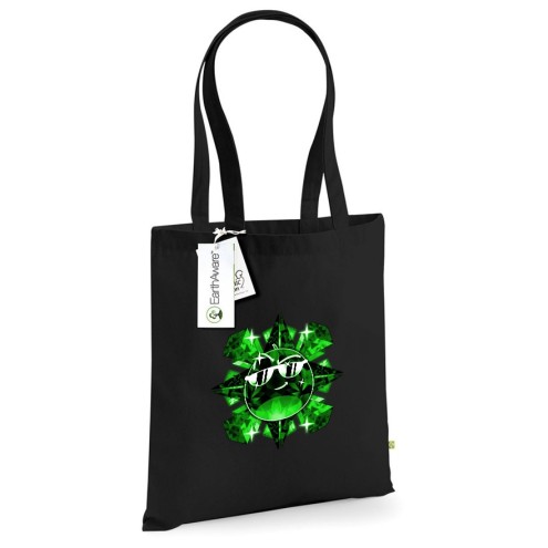 Team Melone Dunkel Smaragd Baumwolltasche