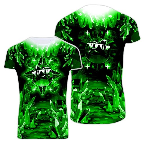 Team Melone Dunkel Smaragd All-Over-Print T-Shirt unisex