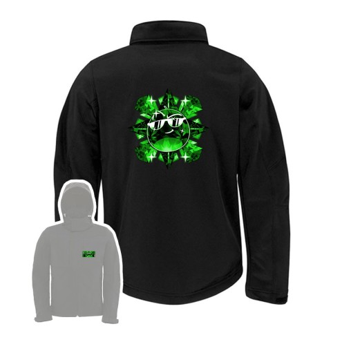 Team Melone Dunkel Smaragd Softshell Jacke