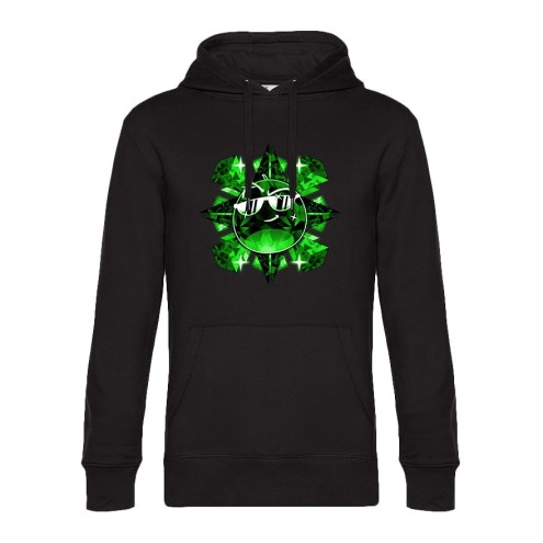 Team Melone Dunkel Smaragd Premium Hoodie