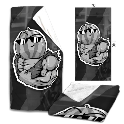 Team Melone Fitness GRAY Microfaser Badetuch