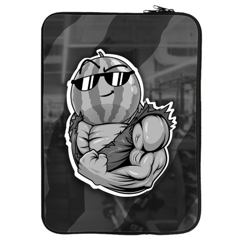 Team Melone Fitness GRAY Neopren Tablet- bzw. Laptophülle