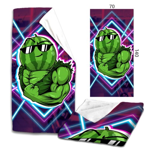 Team Melone Fitness GREEN Microfaser Badetuch