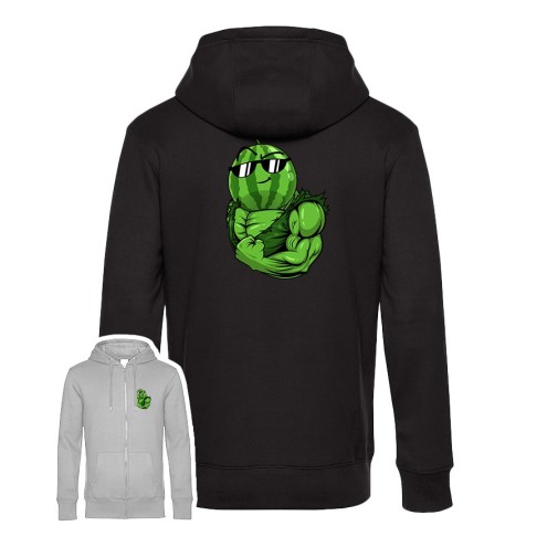 Team Melone Fitness GREEN Premium Zipped Hoodie