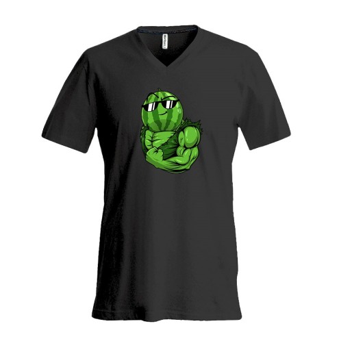 Team Melone Fitness GREEN Premium V-Neck T-Shirt