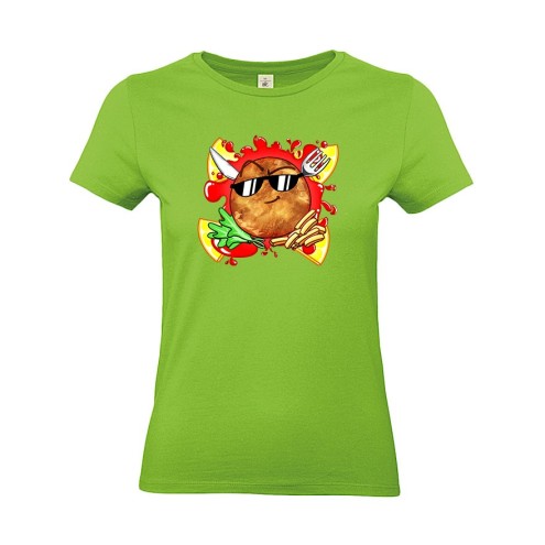Team Melone Schnitzel T-Shirt Girlie Shirt