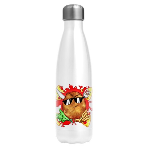Team Melone Schnitzel Edelstahl Trinkflasche 500 ml