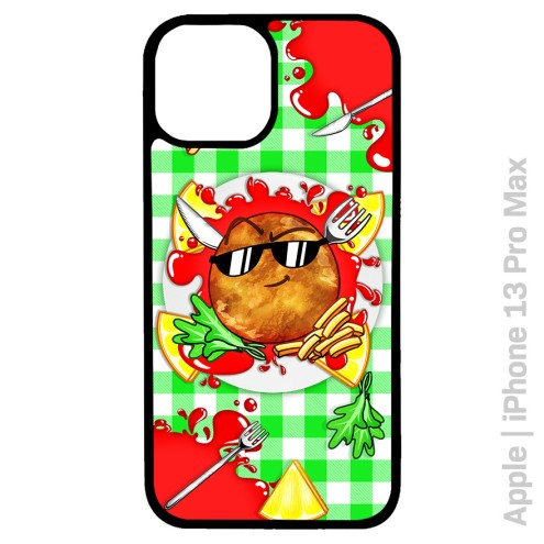 Team Melone Schnitzel Handyhülle schwarz