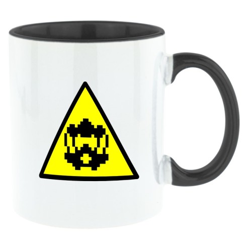 Tazza Totemsucht bicolore nera